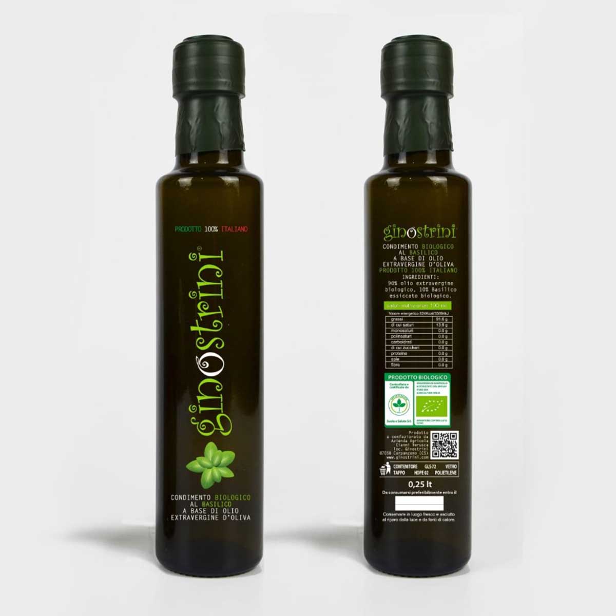 Condimento biologico al basilico 0.25 l (confezione da 8 bottiglie)